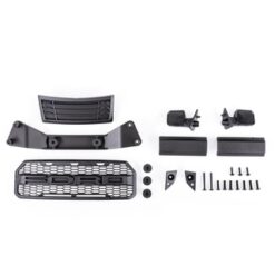 Grille/ grille mount/ mirrors, side (left & right)/ mirror mounts (left & right)/ body mount adapter/ rear latch retainers (2)/ 2.6x8mm BCS (self-tapping) (3)/ 2.6x20mm BCS (self-tapping) (2)/ 3x10mm BCS (8) (fits #5916 body) [TRX5921]