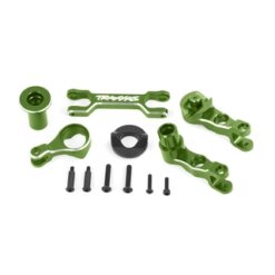 Steering bellcranks (left & right)/ draglink (6061-T6 aluminum, green-anodized) (fits X-Maxx) [TRX7746-GRN]