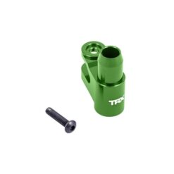 Servo horn, steering, 6061-T6 aluminum (green-anodized) [TRX7747-GRN]