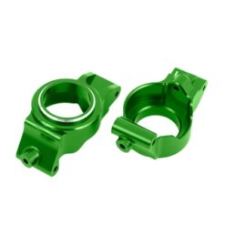 Caster blocks (c-hubs), 6061-T6 aluminum (green-anodized), left & right [TRX7832-GRN]