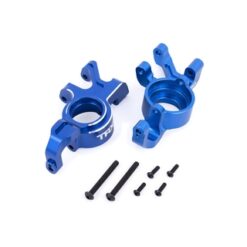 Steering blocks, 6061-T6 aluminum (blue-anodized), left & right [TRX7836-BLUE]