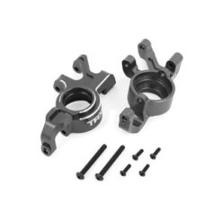 Steering blocks, 6061-T6 aluminum (gray-anodized), left & right [TRX7836-GRAY]