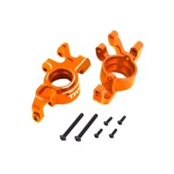 Steering blocks, 6061-T6 aluminum (orange-anodized), left & right [TRX7836-ORNG]