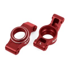 Carriers, stub axle (red-anodized 6061-T6 aluminum) (left & right) [TRX7852-RED]