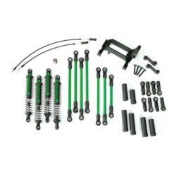 Long arm lift kit, TRX-4, complete (includes green powder coated links, green-anodized shocks) [TRX8140-GRN]