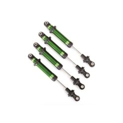 Shocks, GTS, aluminum (green-anodized) (assembled without springs) (4) (for use with #8140 TRX-4 Long Arm Lift Kit) [TRX8160-GRN]