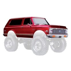 Body, Chevrolet Blazer (1972), complete, red (painted) (includes grille, side mirrors, door handles, windshield wipers, front & rear bumpers, clipless mounting) (requires #8072X inner fenders) [TRX9130-RED]