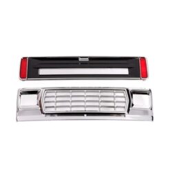 Front grille/ tailgate panel (black)/ LED lenses (rear, left & right) (fits #9812 body) [TRX9819-BLK]