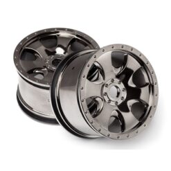 HPI Warlock Wheel Black Chrome (83X56Mm/2Pcs) [HPI105801]