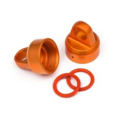 HPI Aluminum Top Shock Cap (Orange/2Pcs) [HPI108070]