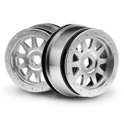 HPI Tr-10 Glue-Lock Wheel Matte Chrome (120X60Mm/2Pcs) [HPI108321]