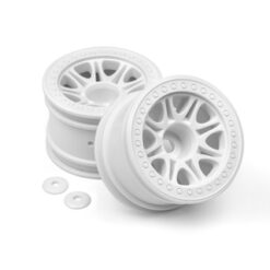 HPI Split 8 Truck Wheel (White/2Pcs) [HPI113339]