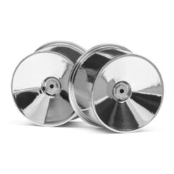 HPI Q32 Dish Wheel Set (Chrome/22X14/4Pcs) [HPI116020]