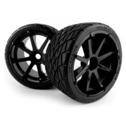 HPI Mounted Phaltline Tire on 3256 Blast Black Wheel [HPI160508]