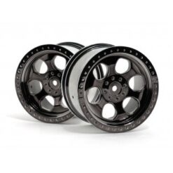 HPI 6 Spoke Wheel Black Chrome (83X56Mm/2Pcs) [HPI3161]