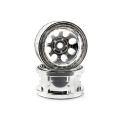 HPI Rock 8 Bead Lock Wheel Chrome (55X36Mm/2Pcs) [HPI3213]