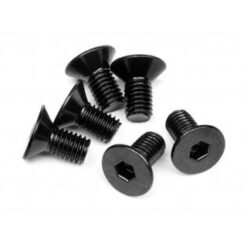 HPI Flat Head Screw M5x10mm (Hex Socket/6pcs) [HPI94727]