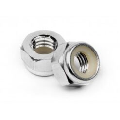 HPI Aluminum Lock Nut M5 (Silver/10Pcs) [HPI95862]