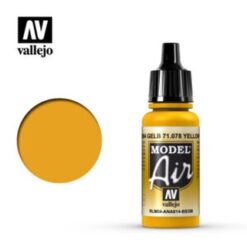 VALLEJO Model Air (078) Yellow (17ml.) (FS33538-RLM04-ANA614-BS356) [VAL71078]