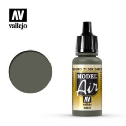 VALLEJO Model Air (309) Dark Slate Grey (17ml.) (FS34096-BS634) [VAL71309]