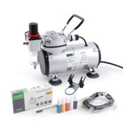 Fengda Airbrush Set AS18-2K(FD18-2K) met compressor FD-18-2. [FE-AS-18-2K]