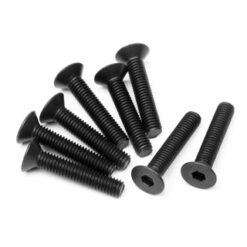 HPI Flat Head Screw M3X16Mm (Hex Socket/8Pcs) [HPI100557]