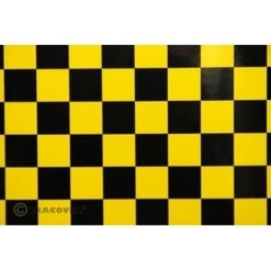 ORACOVER Geel/Zwart Groot Geblokt (1mtr) [LAN433371]