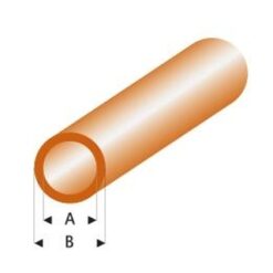 MAQUETT Rond buis tr. bruin 3 x 4mm 0.33mtr (320) (1mtr) [RA427-55/3]
