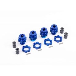 17mm Wheel Hubs / Nuts, HD Blue [TRX9086]